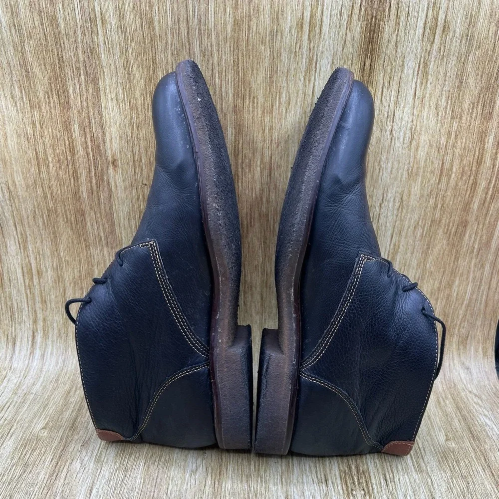 Johnston & Murphy Chukka Boots Men's Size 11 Black Leather Memory Foam 25-2021